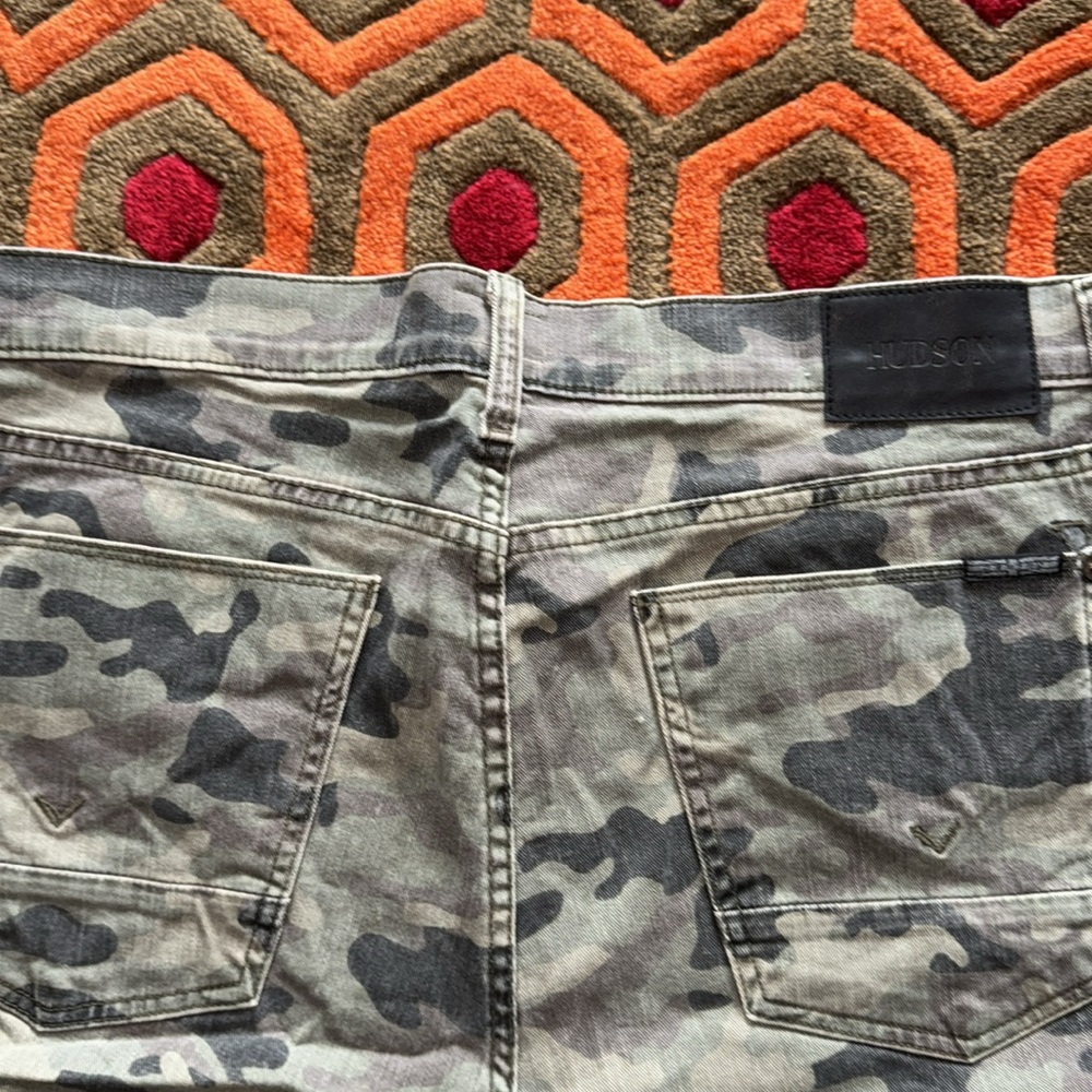 MAKE OFFER ! Hudson Jeans Urban Camouflage Men's 34x32 Byron Five Camo - Picture 7 of 11